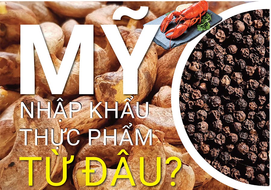 Việt Nam nằm trong các quốc gia xuất khẩu thực phẩm lớn nhất tới Mỹ