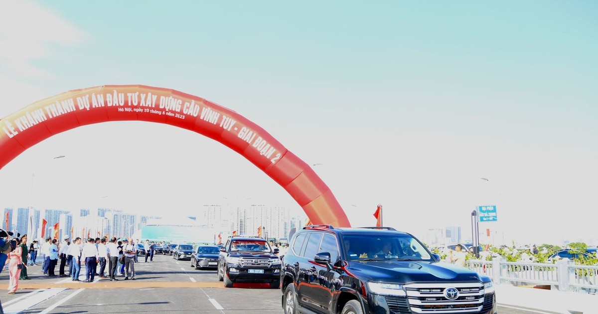 Vượt tiến độ 4 tháng và không đội vốn, Cầu Vĩnh Tuy giai đoạn 2 chính thức thông xe