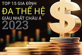 Top 15 gia tộc giàu nhất châu Á năm 2023