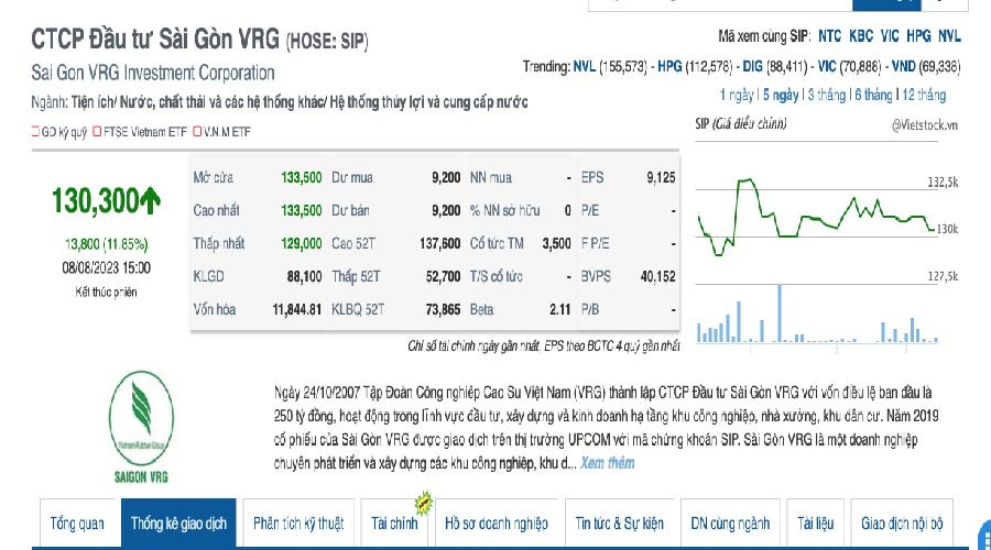 Gần 91 triệu cổ phiếu SIP chính thức giao dịch trên HOSE