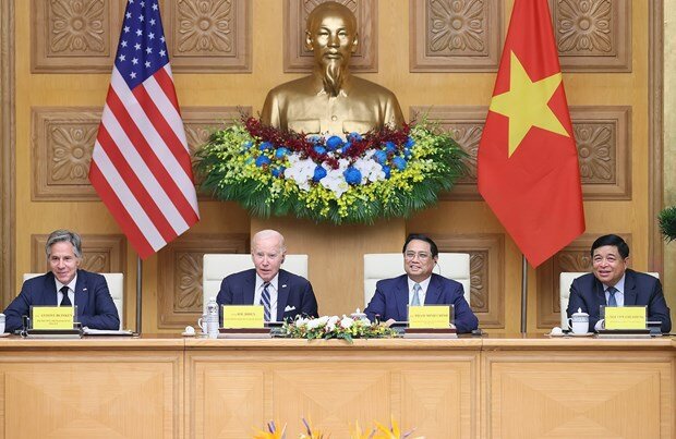 Thủ tướng Phạm Minh Chính và Tổng thống Joe Biden dự Hội nghị cấp cao Việt Nam-Hoa Kỳ
