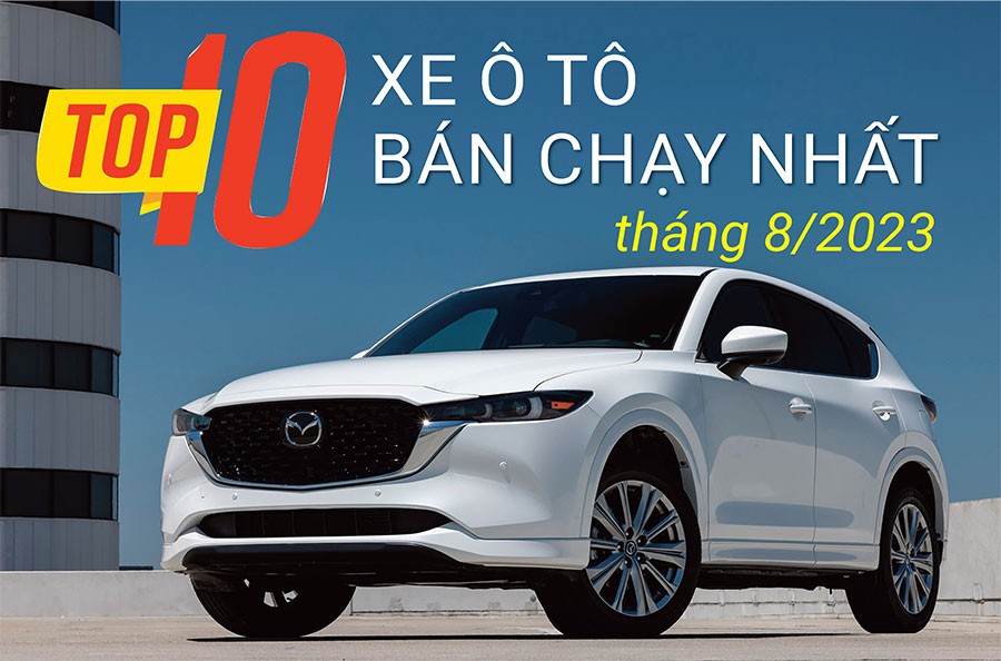 Top 10 mẫu xe bán chạy nhất Việt Nam tháng 8/2023: Vắng bóng VinFast