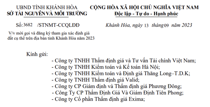định giá đất
